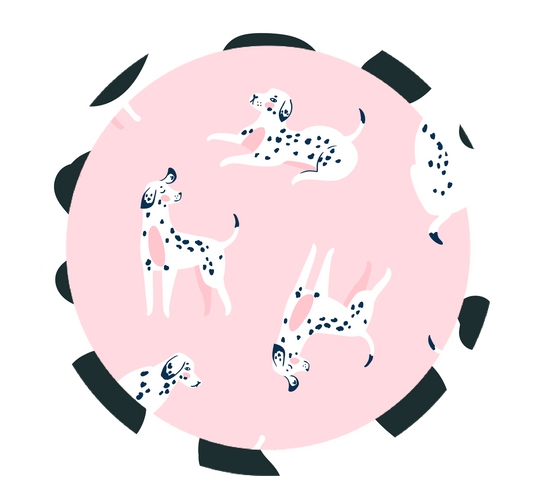 Preorder ends 4/30-Pink Dalmatian Dog(Ships Early August)-ADAPTIVE